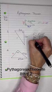 8th 9.2 Pythagorean Theorem #righttriangles #pythagoreantheorem