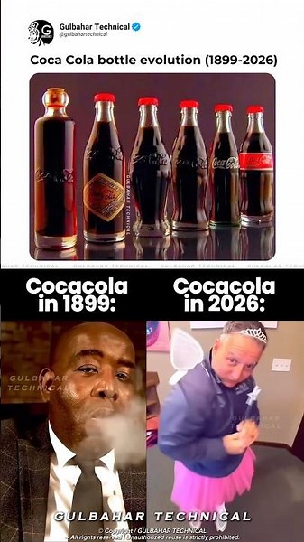 CocaCola in 1899 vs 2026 😭