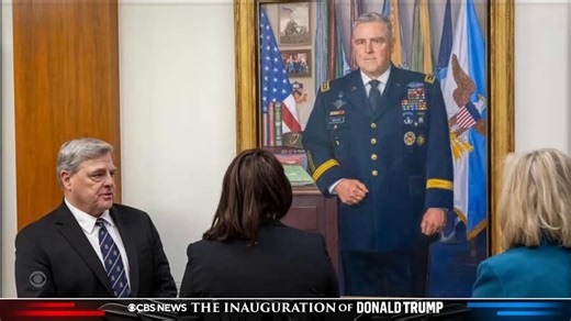 A portrait of retired Gen. Mark Milley, the former chairman of the Joint Chiefs of Staff, has been taken off the walls of the Pentagon after it was unveiled less than two weeks ago, a U.S. official confirmed to CBS News. Milley was among the critics of President Trump who received a preemptive pardon from Biden just hours before he left office. | CBS News