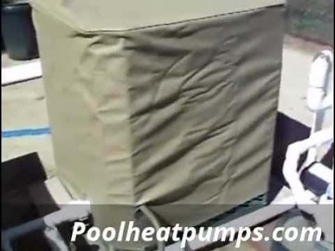 Winter Cover on Electric Swimming Pool Heat Pump