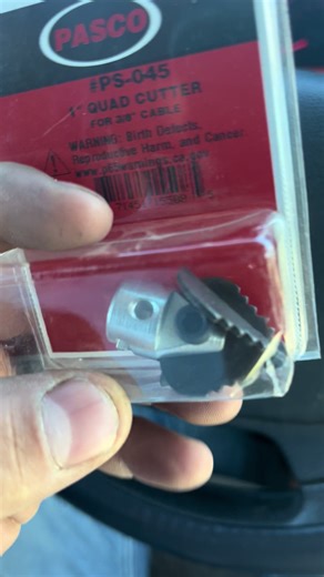 Called the quad cutter gonna use this on the k400 . New 100 ft cable was $500 about as much as the full machine- how crazy is that ?