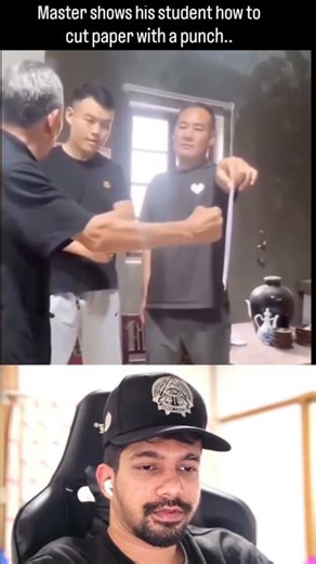 Master shows his student to ancient technique #viral #martialarts #shorts