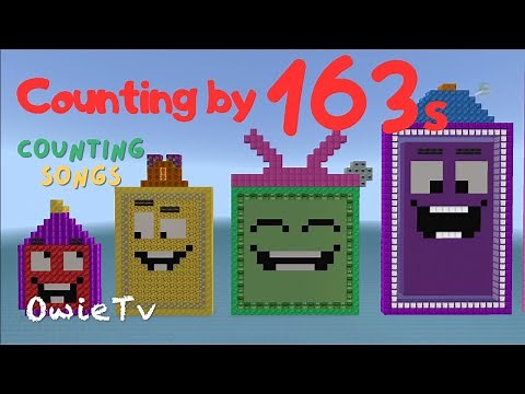 Counting by 163 Song | Minecraft Numberblocks Counting Songs for Kids | Math Songs for Kids