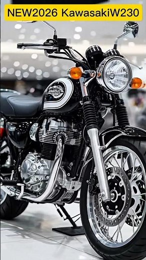 NEW 2026 Kawasaki W230 🔥 Retro Look, Modern Tech | Price, Specs & Features Explained #motorcycle