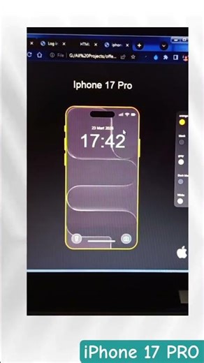 iPhone 17 PRO Model #html #css #js #webdevelopment