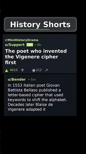 The poet who invented the Vigenere cipher first #vigenere