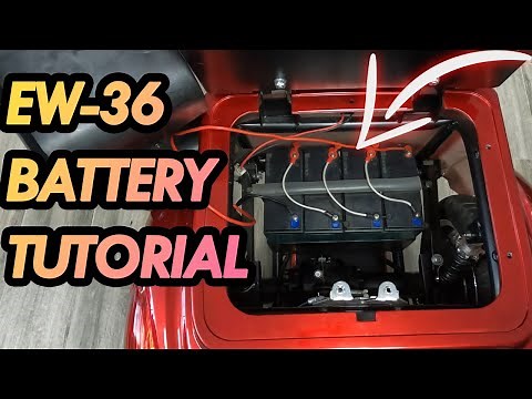 🔥 How To Change or Replace The Batteries on a E-Wheels EW-36 Scooter