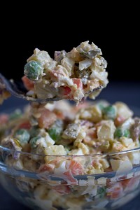 Russian Salad or Salad Olivier - Balkan Lunch Box
