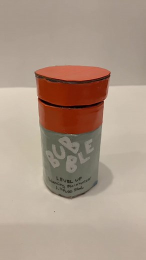 DIY Bubble Skincare Moisturizer with Paper Craft Tutorial