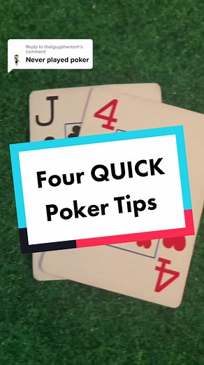 Quick Tips for New Poker Players