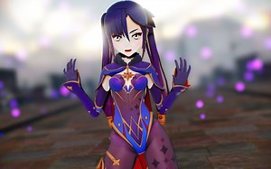 【4K&原神MMD】莫娜 - Booo!