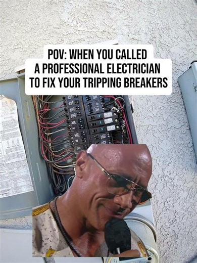 When You Finally Call an Electrician 😂⚡