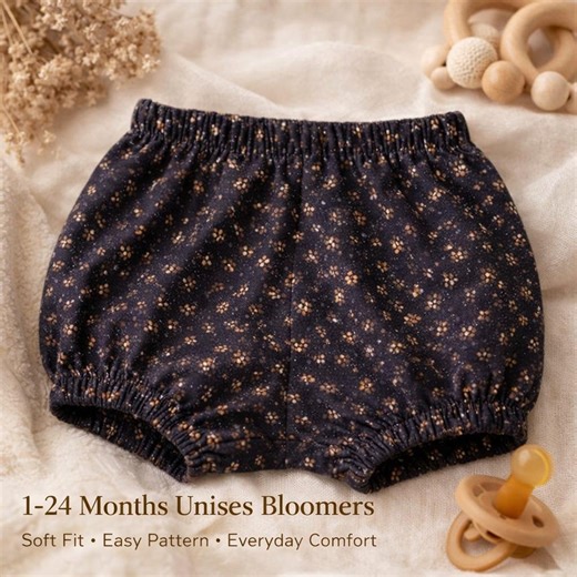 Baby Bloomers Sewing Pattern, Unisex Diaper Cover Shorts (1–24 Months) (PDF Download) - Etsy