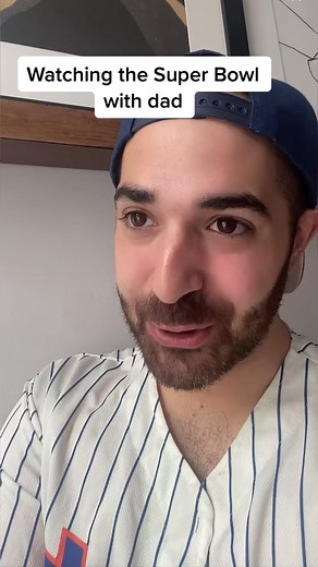 Watching the Super Bowl with Dad