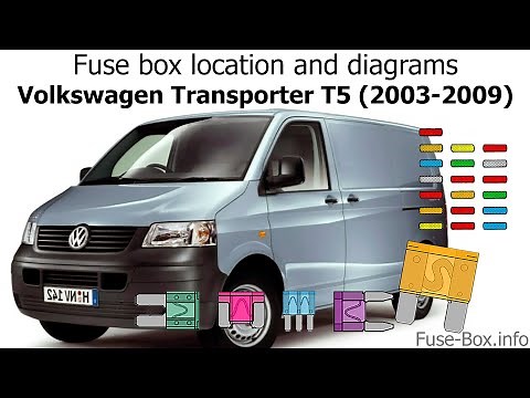 Fuse box location and diagrams: Volkswagen Transporter T5 (2003-2009)