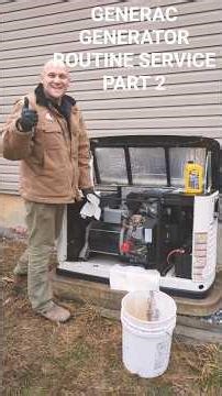 Generac 11kw generator full service DIY part 2 #diy #generator #tools #homesteading #home #generac