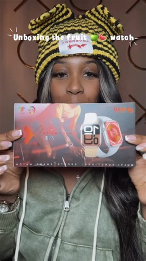 Tanjeeee on Instagram: "Smart watch without the stress of the price tag ! Omg I can’t believe how much of the same it is as the 🍎 watch far as the features . Comment fruit watch for the link 🔗 #viralreels #smartwatch #smartwatchunboxing"