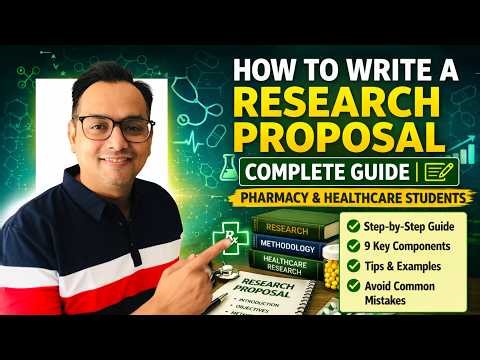 How to Write a Research Proposal | Complete Guide | Pharmacy & Healthcare Students