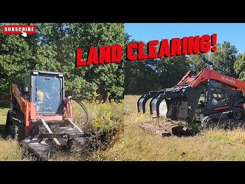 Skid Steer Brush Cutting and Grapple Work