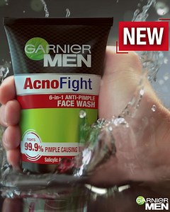 Bring your A-Game with Garnier Men Acno Fight! It fights the six signs of so you have clear skin with every wash! #GarnierMen #AcnoFight #KnockoutAcne | Garnier Men Pakistan