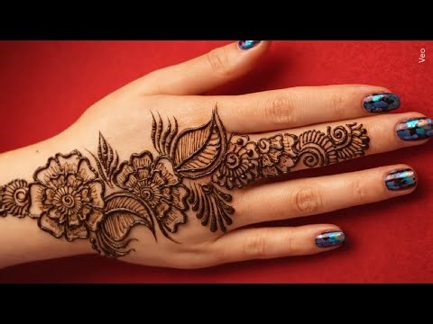 stylish easy back hand mehendi design | simple mehendi design eid | mehndi ka design | mehndi design