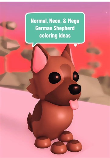 Normal German Shepherd coloring codes 🫶🏻 Neon German Shepherd coloring codes 💕 Mega German Shepherd coloring codes ✨ #adoptmeroblox #playadoptme #robloxadoptme #adoptme #adoptmefyp new adopt me update sneak weasel investigator Shepherd adopt me color code coloring ideas new pets