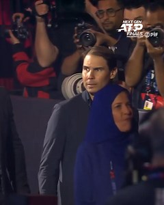 Rafa’s eyes on every point. No pressure 👀 Rafa Nadal | #NextGenATPFinals | ATP Tour