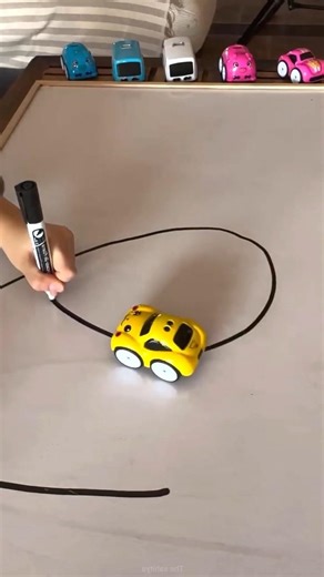 Oops_baby_learning_pen_with_toy_car#shortsvideo