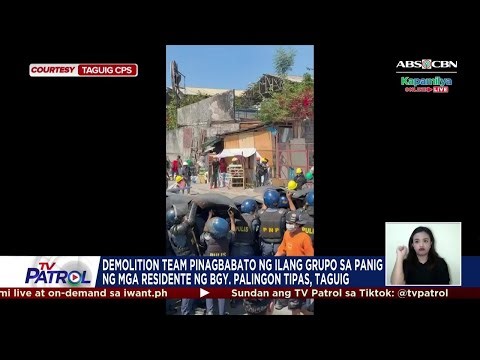 6 arestado sa umano'y panggugulo sa demolisyon sa Taguig | TV Patrol
