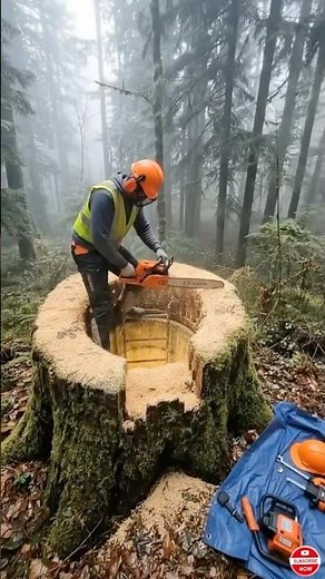 Building a Secret Room Inside a Tree 🌳 Hidden Underground Bunker Transformation #animation #viral