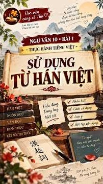 Bài 1 - Thực hành Tiếng Việt: Sử dụng từ Hán Việt | Ngữ Văn 10 Kết nối tri thức