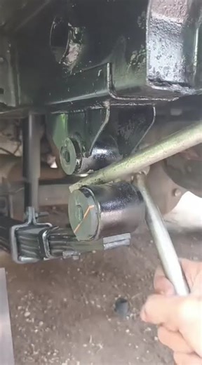 homemade car rubber spring installation process#shorts