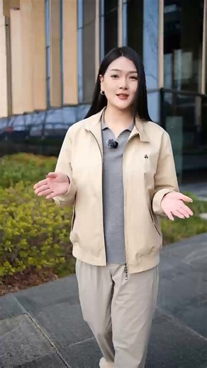 布克兄弟（BrooksBrothers）男士春夏纯色美式logo哈灵顿夹克男士外套 2004-米色 2XL XXL
