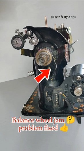 Sewing machine repairing 🛠️ Balance wheel jam problem fixed 👍 #sewingmachine #happysewing #repairing #tailor #sewinghacks #sewingtips #sewingcommunity #fbreelsviral #sewingmachinerepair #diysewingtips | Sew & Style Tips