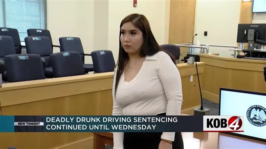 Deadly drunk driving sentencing continued until Wednesday