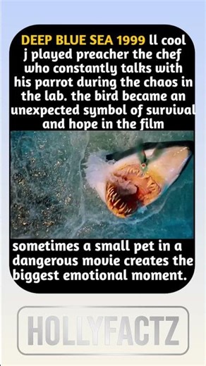 DEEP BLUE SEA 1999 🦈 parrot moment hits hard #DeepBlueSea #SharkMovie
