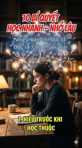 Bí Quyết 1: HIỂU TRƯỚC KHI HỌC THUỘC | 10 BÍ QUYẾT HỌC NHANH - NHỚ LÂU