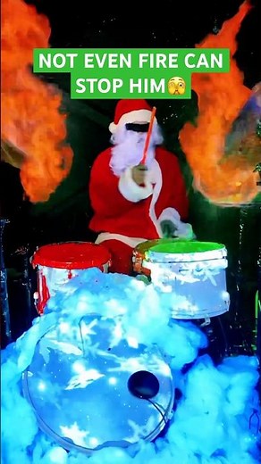 SANTA PLAYING DRUMS🎁