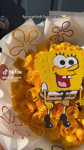 Cute Spongebob Bouquet Ideas for Flower Lovers