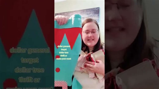 reusable holiday gift bags from dollar general & dollar tree