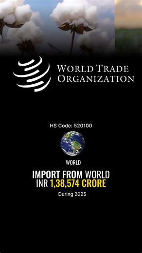 🇮🇳👉🌎World, Indian cotton, not carded not combed Export