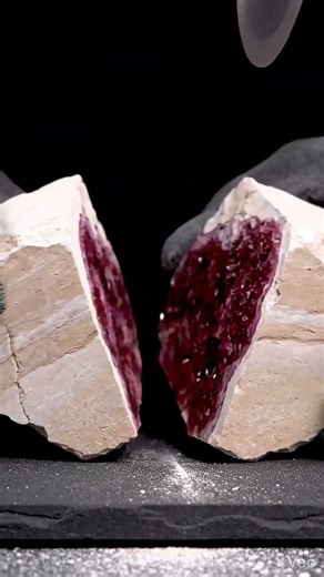 I Cut Open a Cheap Limestone Rock… It Was Hiding a Ruby