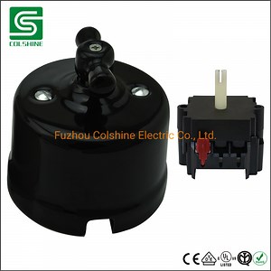 [Hot Item] Porcelain Retro Switch 220V 10A Light Switch Vintage Style