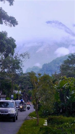 This isn't Switzerland, it's Merapi 🌋✨ #Shorts