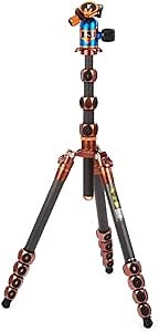 3 Legged Thing Legends Bucky Kit Carbon Fiber Tripod - Travel-Friendly, Adjustable Camera Tripod with 3 Detachable Legs & Multiple Mounting Points - Earth Bronze (BUCKYKIT)