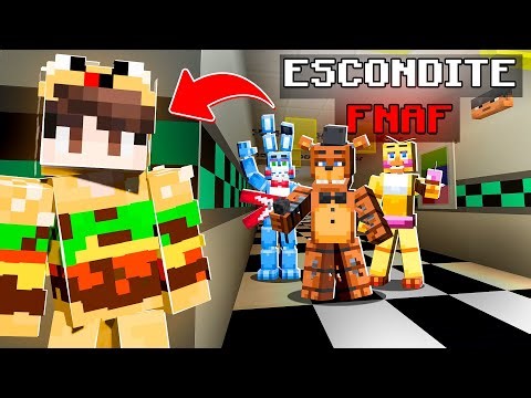 Hice un escondite de FNAF en mi server de Minecraft!