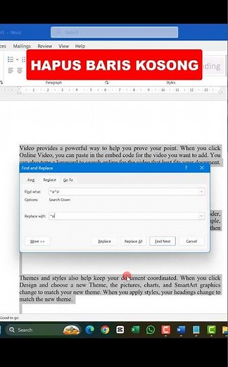 DELETE BLANK LINES #practicaltips #tutorial #word #tips #learnword #learncomputers