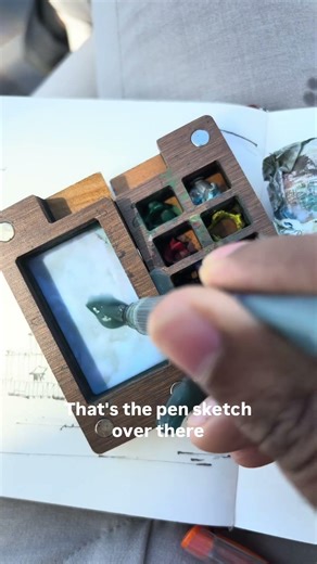 Urban sketching tutorial with a sketch of Sydney opera house # #urbansketch #drawing #watercolor