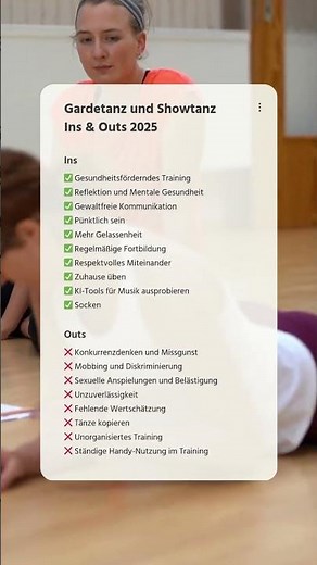 Gardetanz und Showtanzs Ins and Outs 2025