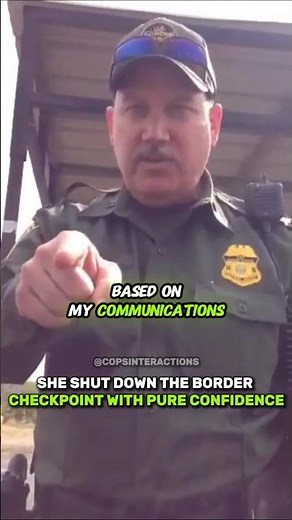 She Shut Down The Border Checkpoint With Pure Confidence 🤯